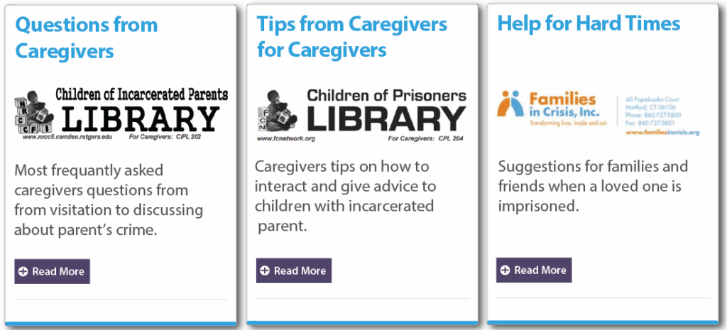 Children with Incarcerated parents (cip), resources for caregivers