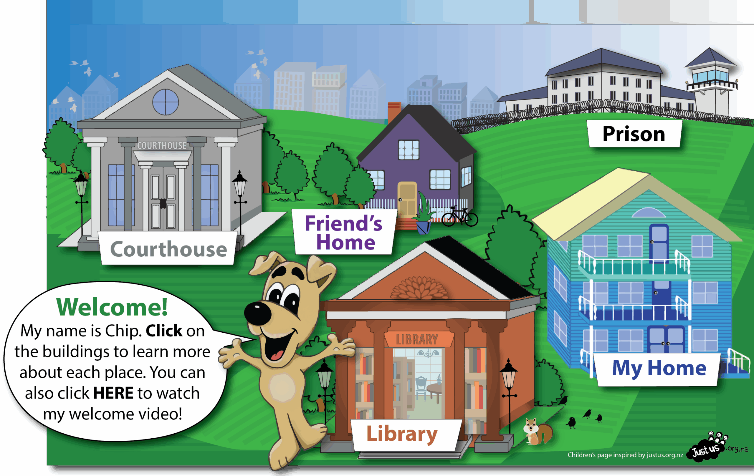 main children's menu buildings