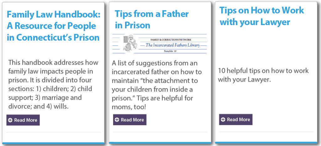 Children with Incarcerated parents (cip), resources and tips for incarcerated parent