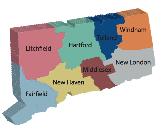 map of ct