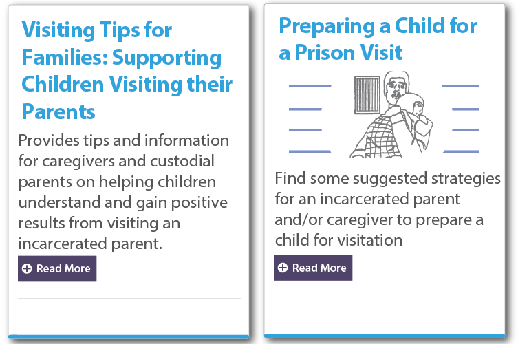 Children with Incarcerated parents (cip), supporting children, resources for Visiting.