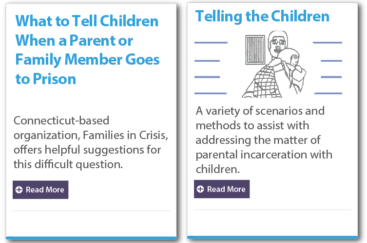 Children with Incarcerated parents (cip), ways to support children, resources for Visiting.